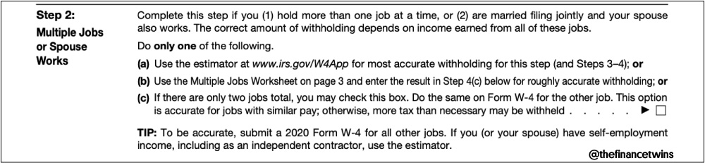 2020 W4 FORM STEP 2